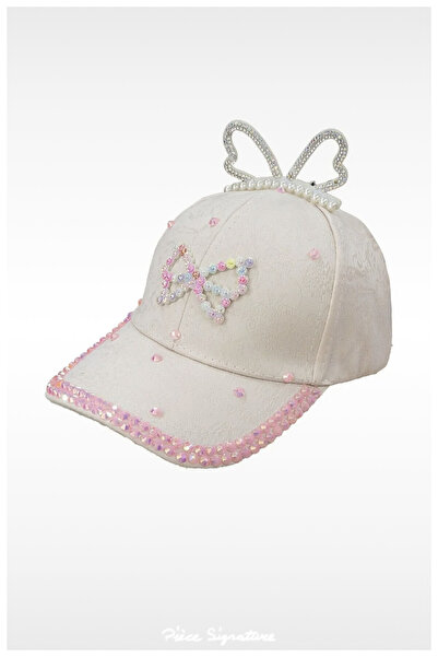 PIECE SIGNATURE Stoned Butterfly Girl's Hat (Age 3-8)