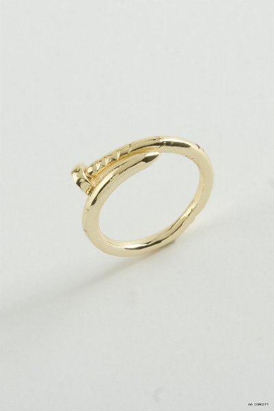 ZERO LAND CONCEPTA Metal Nail (234129) Ring, Yellow