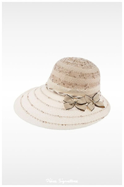PIECE SIGNATURE Mercerized Moonshield Sun Hat (57-58 Cm) (There is a Tighteni...