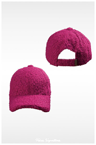 PIECE SIGNATURE Imitation Lamb Wool Baseball Cap for Women
