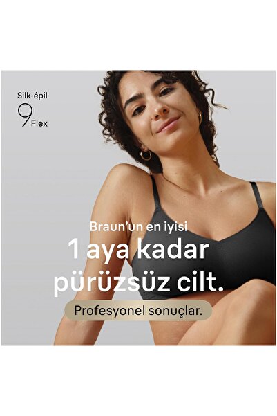 Braun Silk·épil 9 Flex Epilatör, Islak ve Kuru, Kalıcı Pürüzsüz Cilt, 9-071 3D