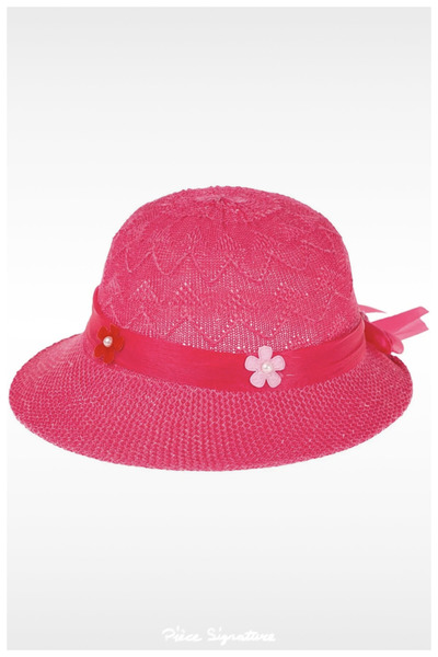 PIECE SIGNATURE Girl's Mercerized Hat (2-6 YEARS) 52-54 Cm. (Adjustment Rope ...