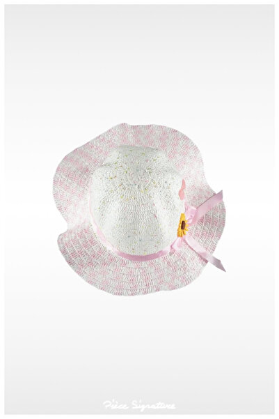 PIECE SIGNATURE Girl's Straw Hat (Age 5-9)