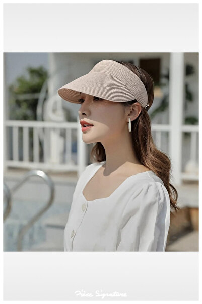 PIECE SIGNATURE Empty Straw Hat for Women and Men (53-59 Cm)