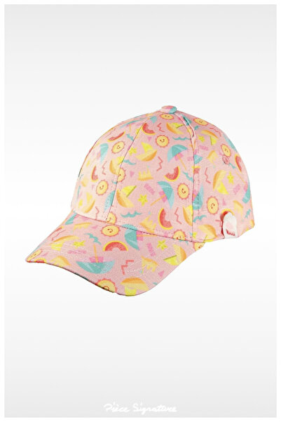 PIECE SIGNATURE 100% Polyester Printed Baby Girl Hat (Age 1-3) (Size 48-50 cm)