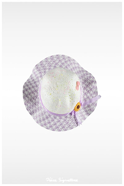 PIECE SIGNATURE Girl's Straw Hat (Age 5-9)