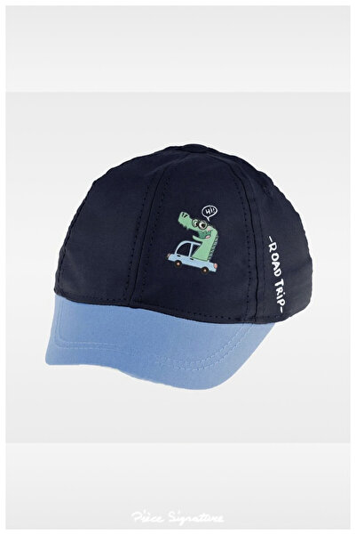 PIECE SIGNATURE 100% Cotton Baby Sun Hat (for Boys) (0-18 Months) (Size 44-46)