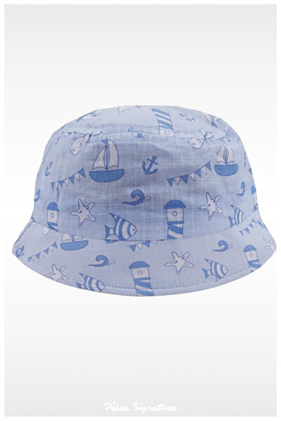 PIECE SIGNATURE 100% Cotton (1-3 Years) Boy's Fisherman Hat (48-50 cm)