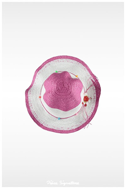 PIECE SIGNATURE Girl's Straw Hat (Age 5-9)