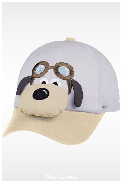 PIECE SIGNATURE 100% Cotton Baby Boy Back Mesh Hat (1-3 Years) (48 cm)