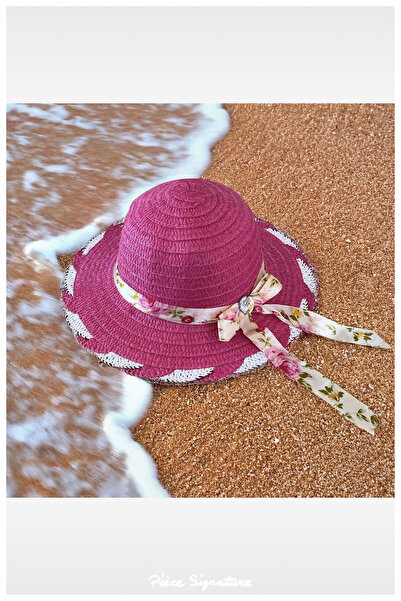 PIECE SIGNATURE Solid Color Mercerized Girl's Hat (Age 3-7)