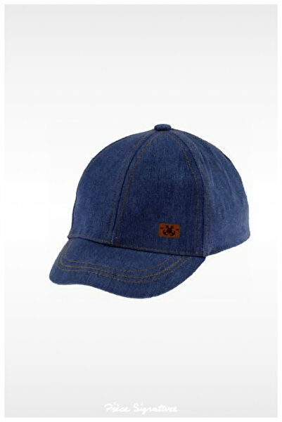 PIECE SIGNATURE Coat of Arms, Denim, Children's Hat (Age 3-8)