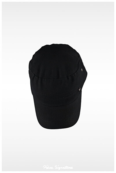 PIECE SIGNATURE Quality Vintage Military Style Metal Star Hat (Unisex) (Rear ...