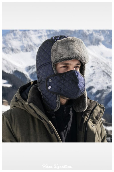 PIECE SIGNATURE 70% Acrylic, 30% Cotton, Waterproof Fur Quilted Russian Pilot...