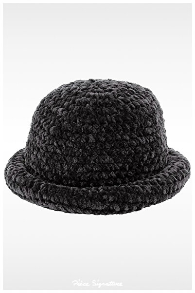 PIECE SIGNATURE Chenille, Knitted Hat (Scarf is a Gift)