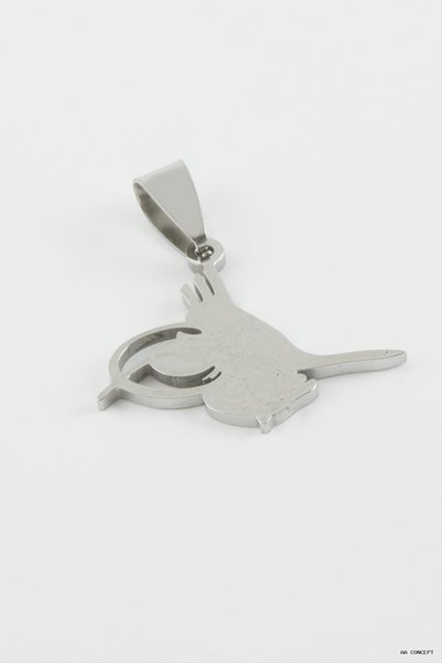 ZERO LAND CONCEPTA Tuğra Steel Pendant 2.1 cm (235042) Silver Color