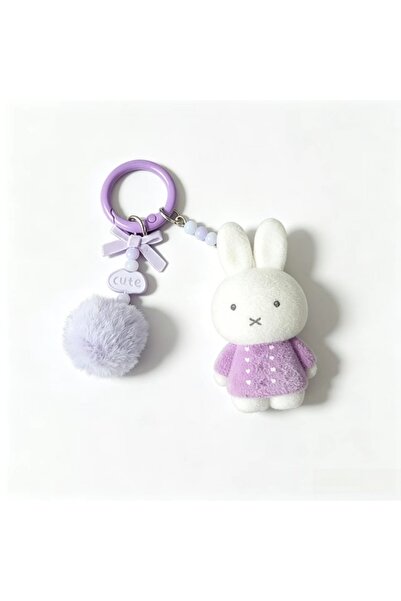 Choice1 C Miffy ميدالية مفاتيح قطيفة بتصميم أرنب لطيف، إبداعية وعصرية، قلادة ...