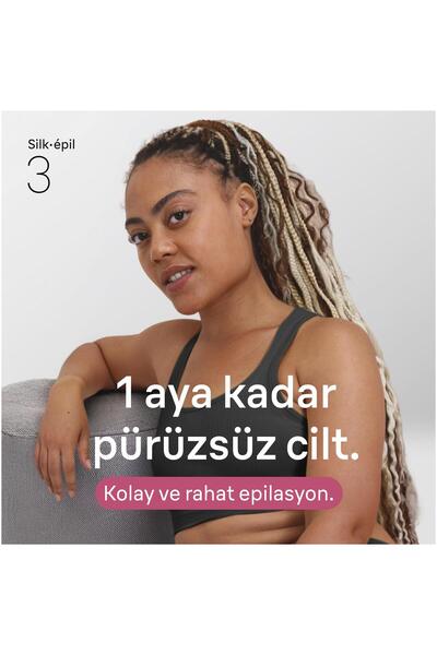 Braun Silk·épil 3 Kablolu Epilatör, Kalıcı Pürüzsüz Cilt, 3-033