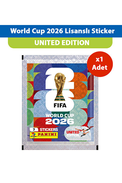 Panini World Cup 2026 United Edition Lisanslı Sticker Paketi x1 Adet