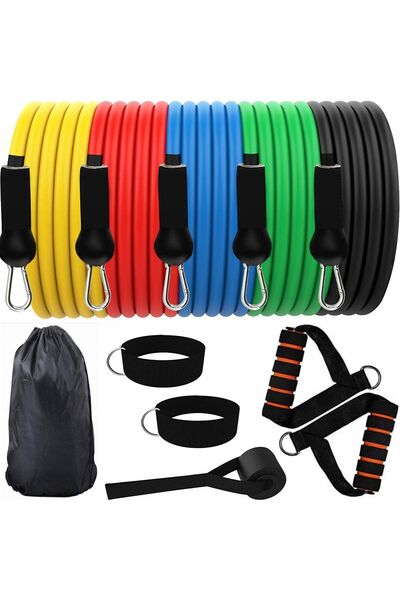 Other SET DE 5 BENDE DE REZISTENȚĂ PENTRU EXERCIȚII DE ANTRENAMENT