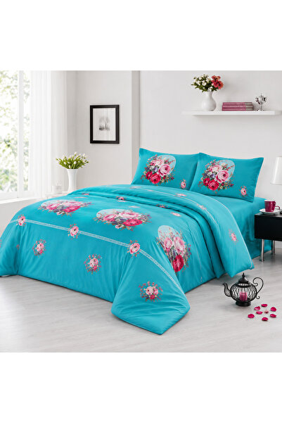 EMATTEIRO 4-Piece Duvet Cover Set with Duvet Cover and 2 Pillow, Modern Print