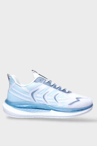 Jagulep Men's Comfortable Breathable Sports Shoes Blue - White