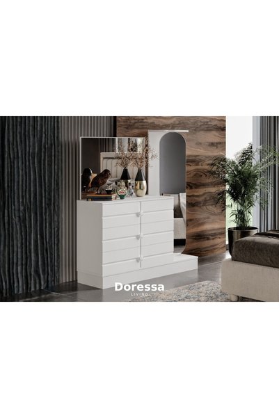 Doressa Living Adra White Boy Aynalı Şifonyer