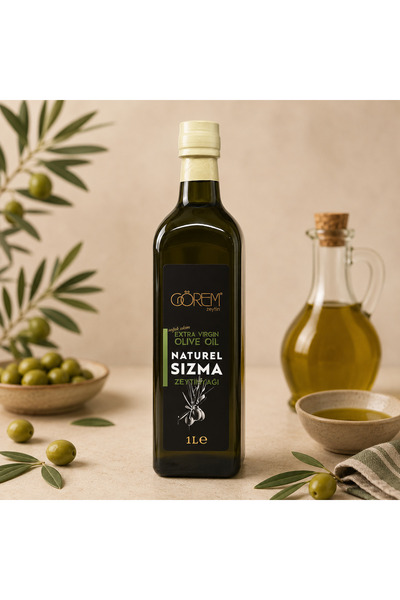 Görem Zeytin Soğuk Sıkım Sızma Zeytinyağı 1 lt Cam