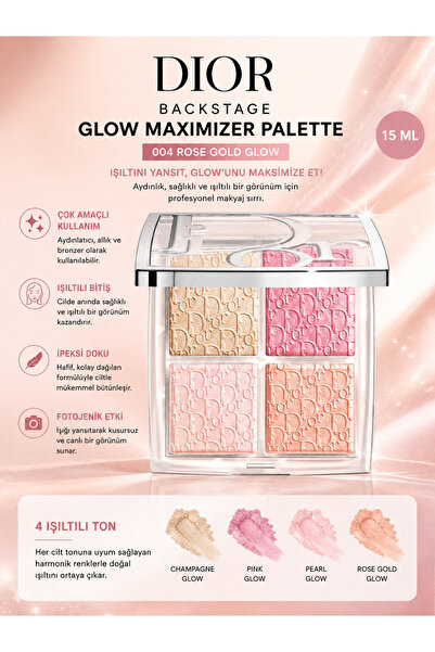 Dior Backstage Glow Cilde Kusursuz Şekilde Uyum Sağlayan Çok Kullanımlı 004 R...