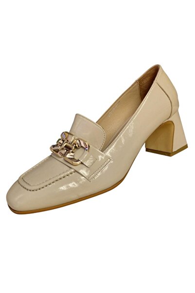 NISH N2549 Genuine Leather Heeled Loafer Shoes