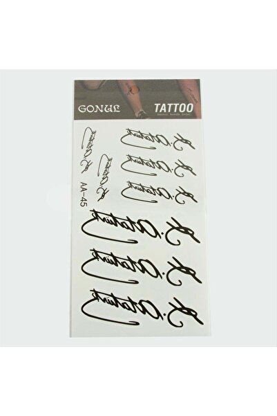 Nemere Mustafa Kemal Atatürk Tattoo Dövme Sticker İthalat