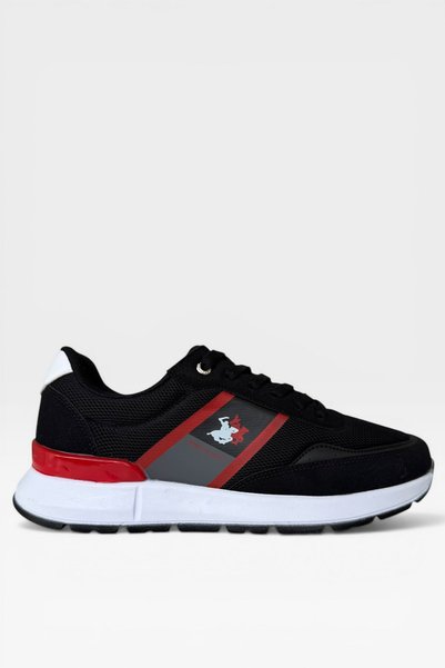 Jagulep Men's Airfile Sports Shoes Black - Red