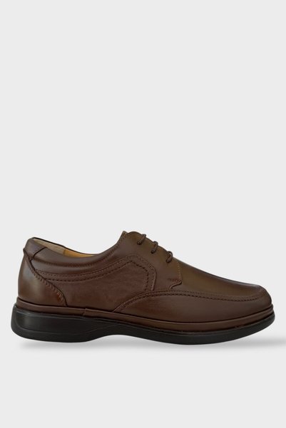 Jagulep Men's Orthopedic Heel Supported Comfort Thermo Sole Genuine Leather S...