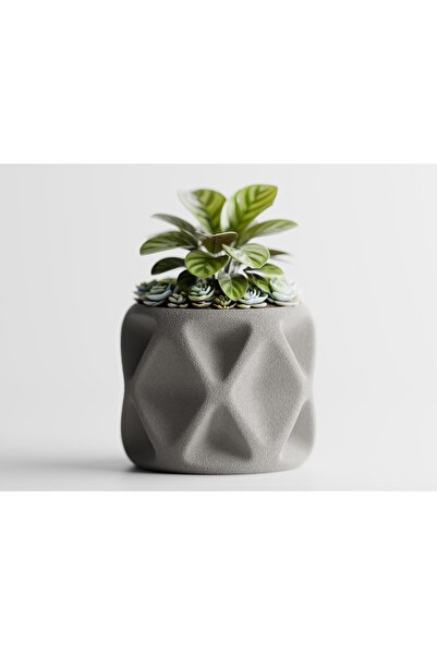 LayerCrew Ghiveci decorativ Tervielle 10 cm 12 cm 12.6 cm Gray