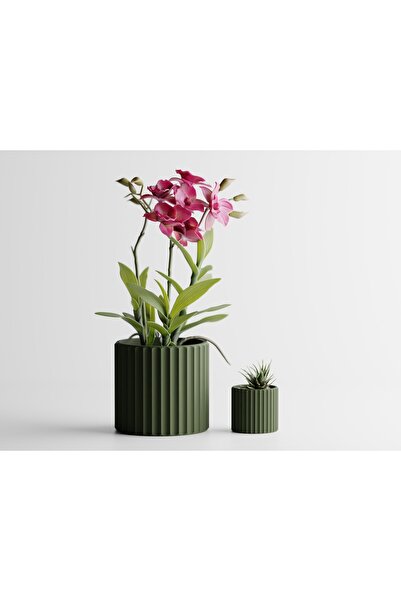 LayerCrew Ghiveci decorativ Muris 6.5 cm 6.9 cm 6.9 cm Dark Green