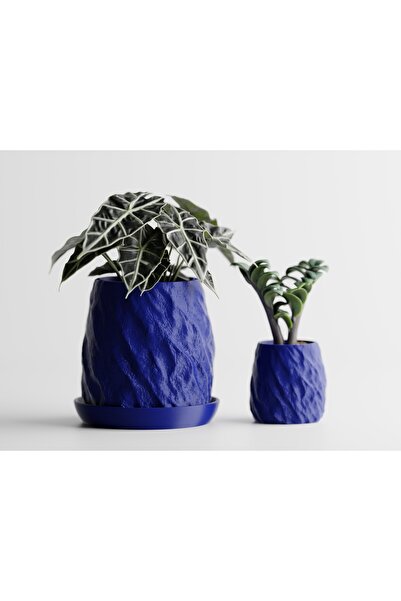 LayerCrew Ghiveci cu farfurie Mura 9.8 cm 9.7 cm 9.9 cm Blue