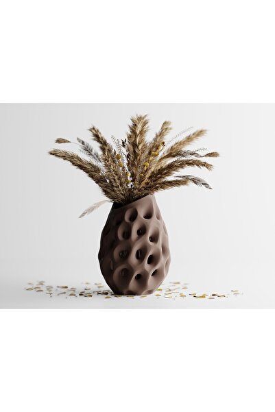 LayerCrew Vază decorativă Pora 14 cm 9.7 cm 9.8 cm Dark Brown