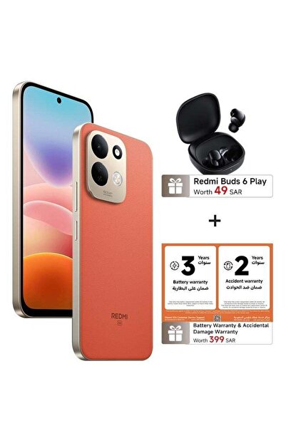 Xiaomi Redmi 17 5G Dual SIM – 6GB RAM, 256GB Storage, Vivid Orange with FREE ...
