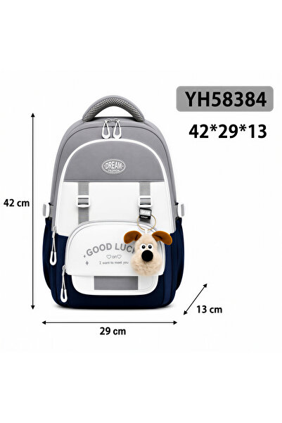 KAZUKO Fashionable School Backpack for Children with Cute Doll