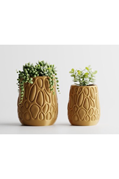 LayerCrew Ghiveci decorativ Organica 9.4 cm 7.9 cm 8 cm Gold