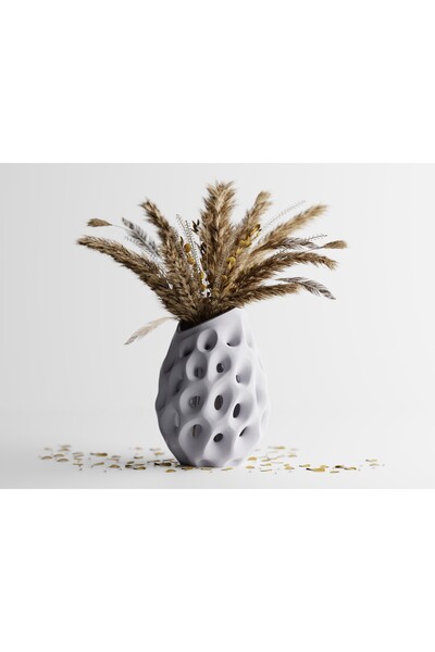 LayerCrew Vază decorativă Pora 14 cm 9.7 cm 9.8 cm Marble