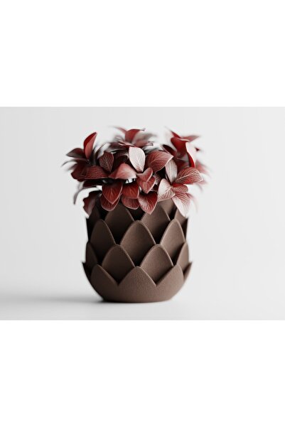 LayerCrew Ghiveci decorativ Phyllara 11.5 cm 12.5 cm 12.5 cm Dark Brown