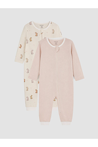 LC Waikiki Crew Neck Baby Boy Jumpsuit 2-Pack