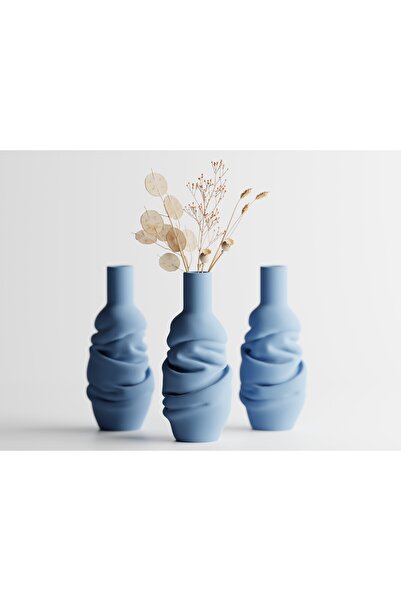 LayerCrew Vază decorativă Volo 20 cm 8.5 cm 8.5 cm Muted Blue