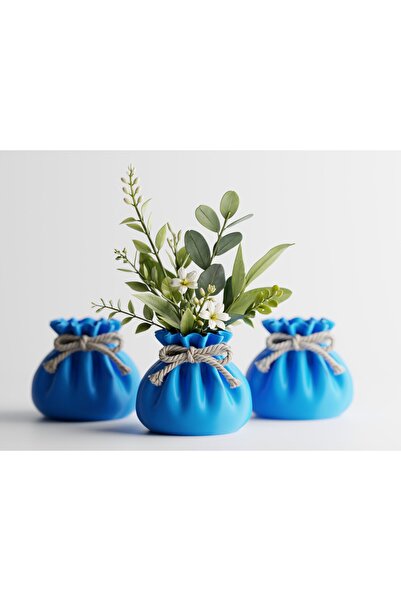 LayerCrew Vază decorativă Lazora 11.6 cm 10.3 cm 11.8 cm Cyan