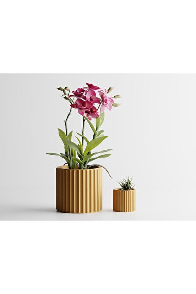 LayerCrew Ghiveci decorativ Muris 15.1 cm 16.1 cm 16.1 cm Gold