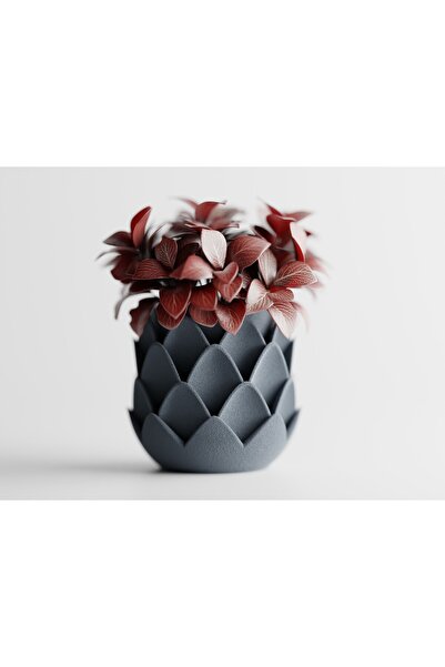 LayerCrew Ghiveci decorativ Phyllara 11.5 cm 12.5 cm 12.5 cm Blue Gray