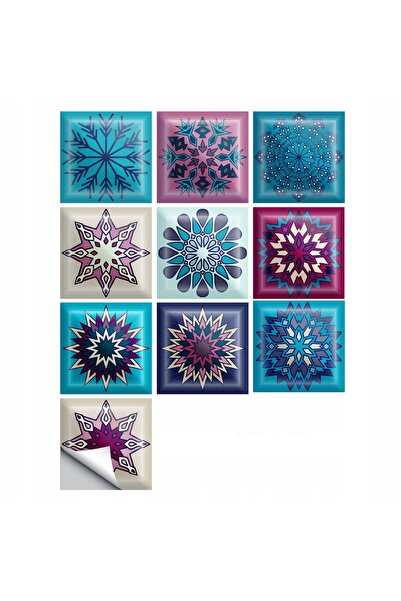 Koanni Plăci autoadezive din PVC tip patchwork, set de 10, tapet 20x20cm zm-0...