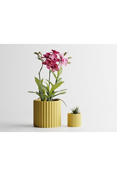 LayerCrew Ghiveci decorativ Muris 6.5 cm 6.9 cm 6.9 cm Yellow