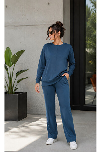 Mügerella EST.2026 Plus Size Loose Fit Comfortable Soft Texture Tracksuit Set